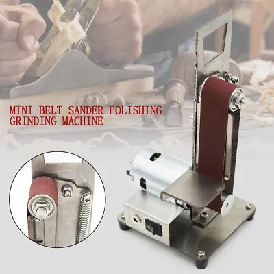 Mini Electric Belt Sander Grinding Polishing Machine DIY Multifunctional Grinder • $43.70