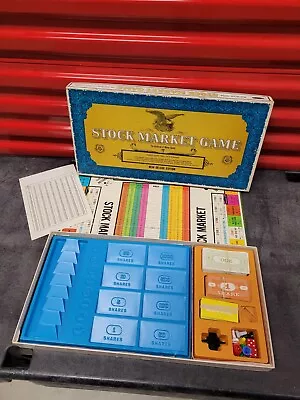 Stock Market Board Game 1968 New Deluxe Edition Whitman Complete Set VTG • $55.79