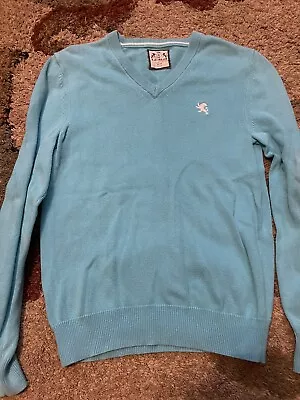 Express Men’s V-Neck Turquoise Sweater Adult XS • $11.95