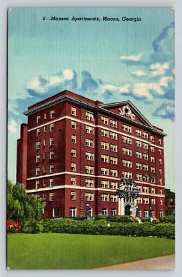 Linen Massee Apartments Macon Georgia P76A • $3.99