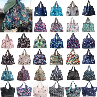 Bags Heavy Bag Grocery Large Foldable Handbag Duty Tote Pouch Shopping Reusable* • $8.73