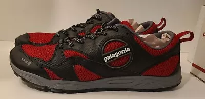 Men's Patagonia Black/Red Delicious Performance Footwear Size 11 • $35