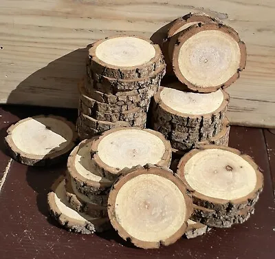 £6.05 • Buy Wooden Slices Wood Log Discs SALE 2-23CM Round Rustic Wedding Crafts Coasters