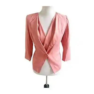 Vero Moda Coral Pink Wrap Blazer Size Small NWT • $23