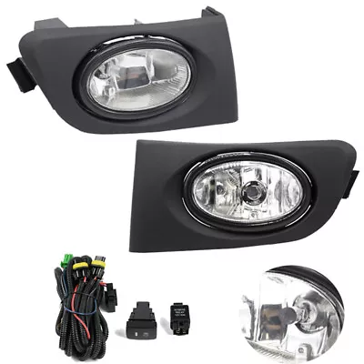 For 2001 2002 2003 Honda Civic Sedan Clear Front Bumper Fog Lights Lamps Pair • $30.99