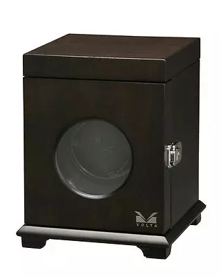 VOLTA Automatic Single Watch Winder Dark Brown Belleview Collection Wood Box • $295