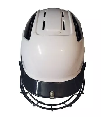 Adidas Girls Softball BTE00300 WHT/BLKBatting Helmet W/ Face Guard 6 5/8-7 5/8 • $34.97