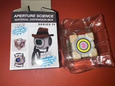 Aperture Science Portal Mini Turret Series IV Rusted Companion Cube! Open Box! • $50