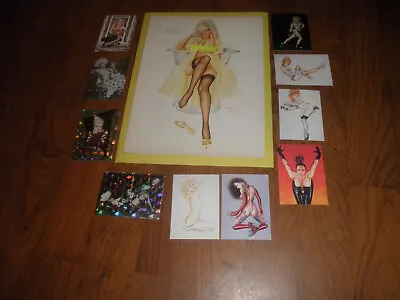 ALBERTO VARGAS  PIN-UP - Gorgeous Girl With Good Odds   - Magazine Print+Cards • $13.95