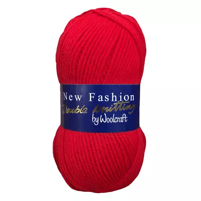 ❤ WOOLCRAFT NEW FASHION DK Knitting Yarn Wool - 100g Double Knit Ball Acrylic ❤ • £2.95