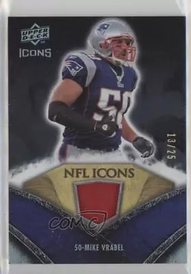 2008 Upper Deck Icons NFL Icons Rainbow Patch /25 Mike Vrabel #NFL38 Patch • $17.79