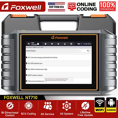 FOXWELL NT710 For VW Audi Bidirectional Auto OBD2 Scanner Diagnostic ECU Coding  • $249