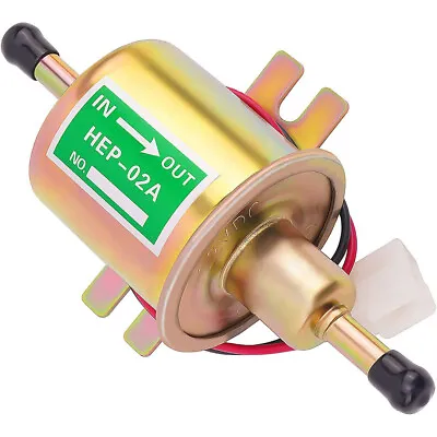 $15.99 • Buy Electric Fuel Pump 12V HEP-02A Universal Inline Low Pressure Gas Diesel