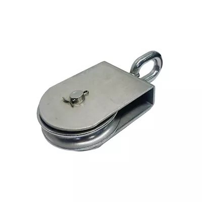 Marine 2  Sheave Square Block 3/8  Rope Wire Pulley 1000Lb WLL Stainless Steel  • $25.50