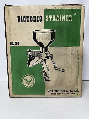 New Sealed Victorio Strainer No. 200 Fruit Juicer Food Sauce Maker • $119