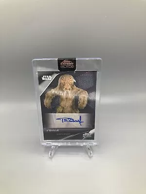 2023 Tim Dry Topps Chrome Black Star Wars J'quille Base Auto!! • £14.48