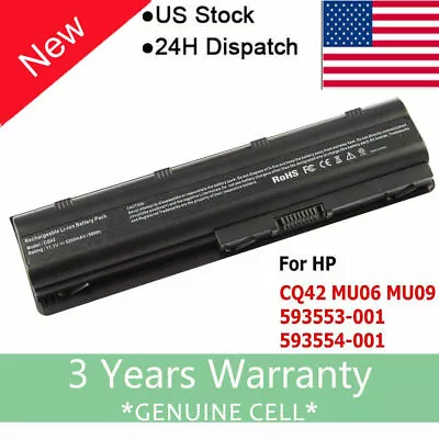 Battery For HP MU06 593553-001 G62 G32 G42 G42T G56 G72 G4 G6 G6T G7 CQ32 CQ42 F • $14.95