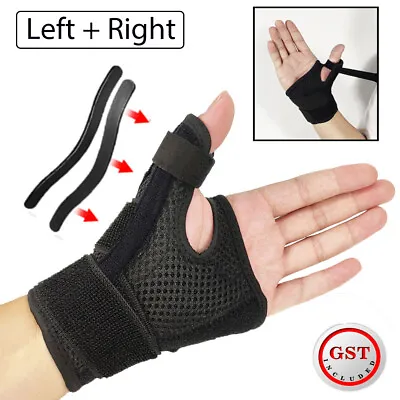 Thumb Hand Wrist Support Splint Brace Sprain Carpal Tunnel Sprain Arthritis Pain • $11.84