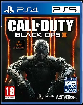 Call Of Duty BLACK OPS 3 III PS4 & PS5 MINT 1st Class Super FAST & FREE Delivry  • £15.95