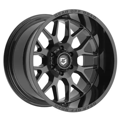 Gear Off-Road 18x9 Wheel Gloss Black 763B Raid 6x5.5 +18mm Aluminum Rim • $223.99