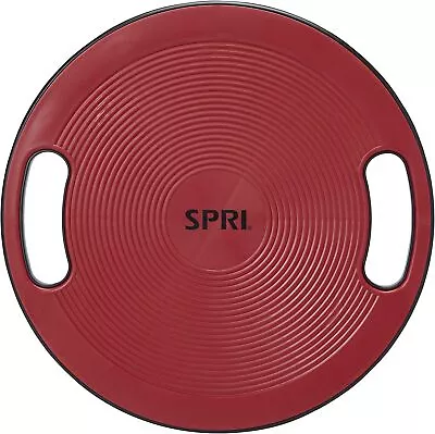 SPRI Core Balance Board Disc Wobble Trainer - Non Skid Surface Black/Red  • $36.25