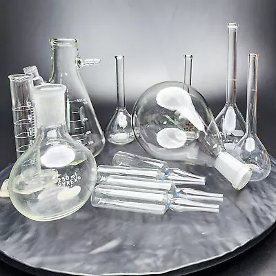 Lot Of 12 Lab Pyrex/Kimax Glass Vintage Globe - Chemistry Apothecary Pharmacy • $77.95