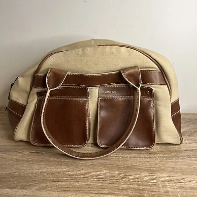 Matt & Nat Vegan Plaid Canvas Purse Leather Pockets • $29.99