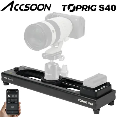 Accsoon TOPRIG S40 40cm Camera Motorized Video Slider Focusing Rail APP Control • $299