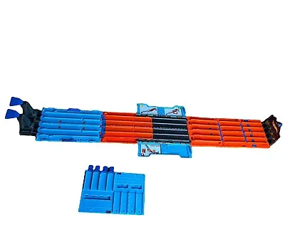 Hot Wheels Race Crate Stunt Set Track 4 Lane Portable Storage Incomplete READ • $29.99