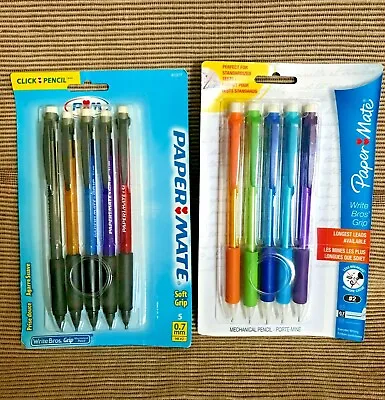 10 New Paper Mate Click Soft Gripper Refillable Mechanical Pencil .7MM #2 61377 • $19.99