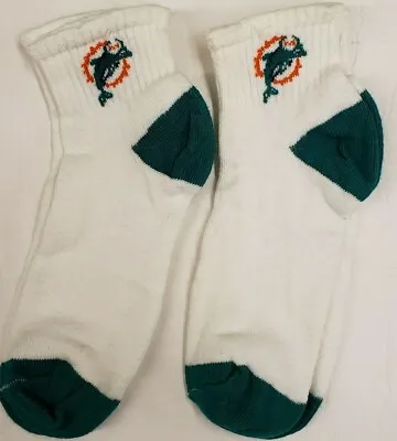 NFL Miami Dolphins Children Socks (Size: 7-8 1/2) (2 Pairs) New • $9.99