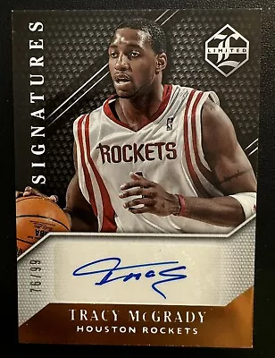 2015-16 Tracy Mcgrady Panini Limited Signatures Auto #/99 Rockets  • $134.99