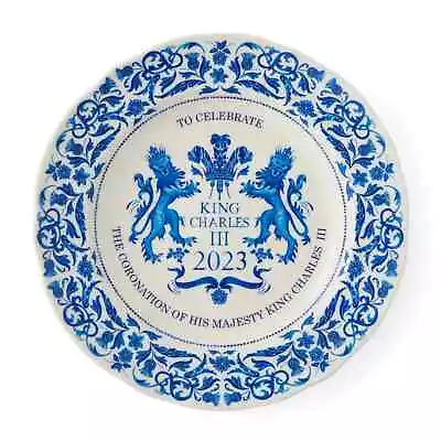 £22.99 • Buy Spode Blue King Charles Iii Coronation Commemorative Plate (made In England) New