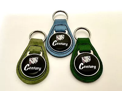 Vintage Buick Century Leather Keychain Key Ring Multiple Colors You Pick • $10