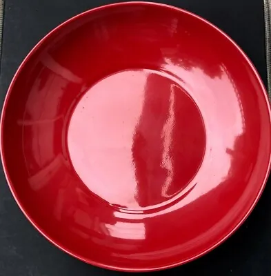 Red & Black 4 X Melamine Large Chinese Asian Dinner Bowls / Plates 25 Cm Dia  • £9.65