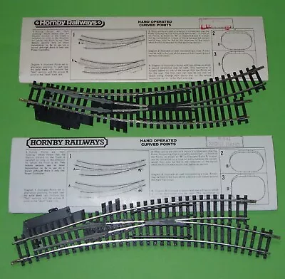 Hornby / R.640 Left & R.641 Right Hand Curved Points X2 • £19.99