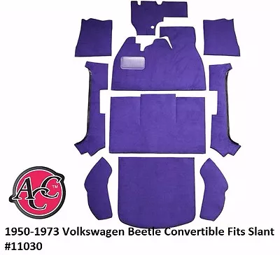 1950-73 Volkswagen Beetle Floor Carpet Kit Choose Color & Body Style Flat Slant  • $195