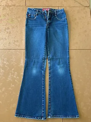 Women’s Cotton Denim Blue Jeans Zana Di 100% Cotton Size 3 Flare Leg  • $6.99