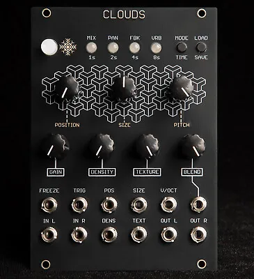 Mutable Instruments Clouds Eurorack Synth Module New (Black/Gold) • $175