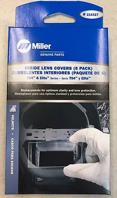 Miller 216327 Welding Helmet Replacement Inside Safety Lens Plate Package Of 5 • $11.95