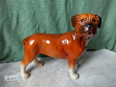 Vintage Melba Ware Mastiff Dog Figurine Ornament • £17
