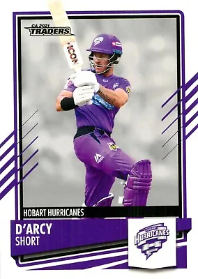 ✺New✺ 2021 2022 HOBART HURRICANES BBL Cricket Card D'ARCY SHORT Traders • $3.99