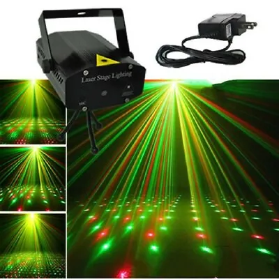 Mini Laser Projector Stage Lights LED R&G Disco Lighting Xmas Party KTV DJ L • $16.99