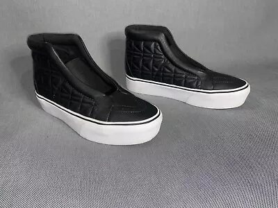 Vans Sk8-Hi Laceless Karl Lagerfeld Chain K Quilt Black  Men’s Sz 6.5 | Womens 8 • $89.99