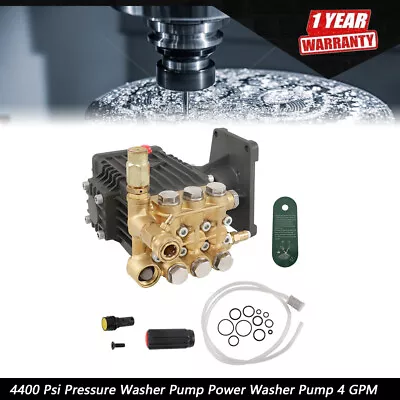 4400 Psi Pressure Washer Pump Power Washer Pump 4 GPM 1  Shaft Horizontal New • $165.01