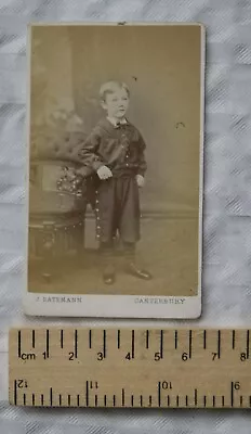 Carte-de-visite H. Batemann Canterbury - Boy In Short Trouser Suit • £2.50