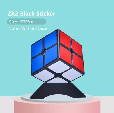 2X2X2 Magic Cube Colorful Puzzle Super Smooth Fast Speed Cube Kids Toys Gifts AU • $11.88