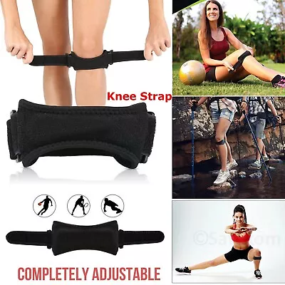 Adjustable Knee Support Arthritis Pain Strap Patella Tendon Runner Jumpers Brace • £3.49