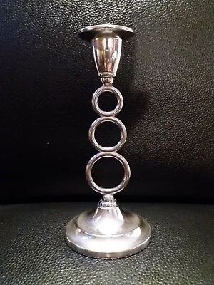 Vintage Mid 20th Century Silver Plated Ianthe Candlestick Made In England • £10