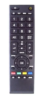 CT-90326 TV Remote Control For Toshiba For LCD TV Models 32AV636DB 32AV713B • £4.99